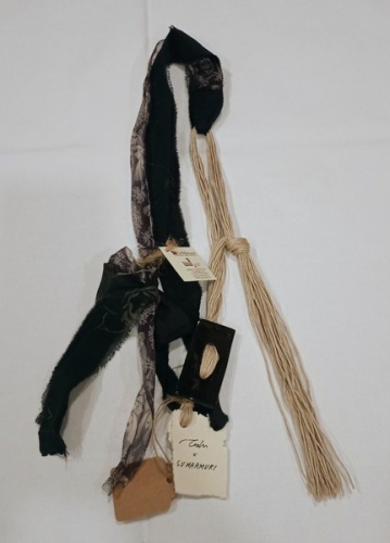 Collana "Bellissima", disegno caprette "Maria Lai"